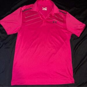 Under Armour Hot Pink Performance Golf Polo